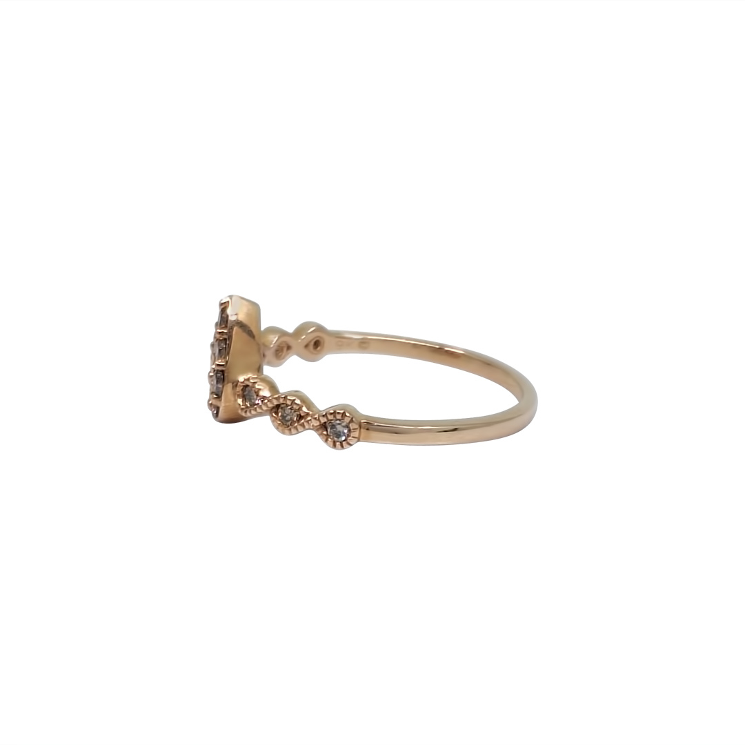 9ct Rose Gold Diamond Ring 0.33ct