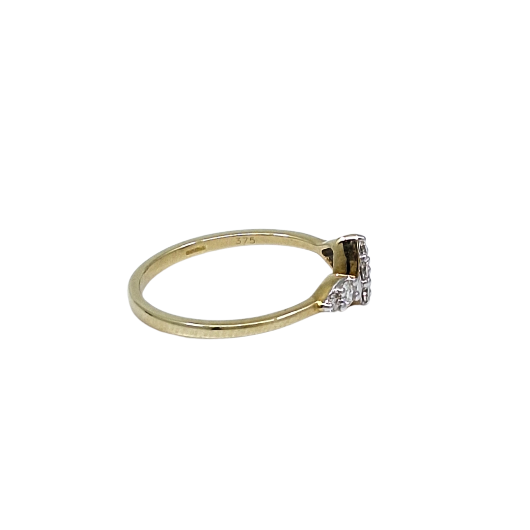9ct Yellow Gold Diamond Ring 0.20ct