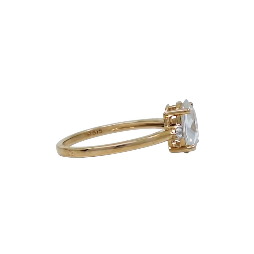 9ct Yellow Gold Ratanakiri Zircon Ring