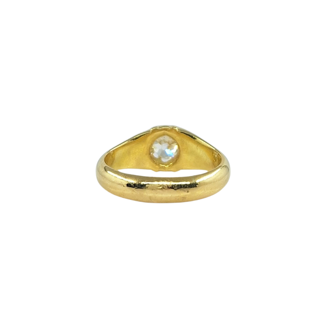 18ct Yellow Gold Diamond Gypsy Ring