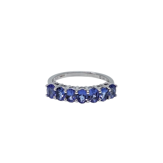 9ct White Gold Tanzanite Ring 1.20ct