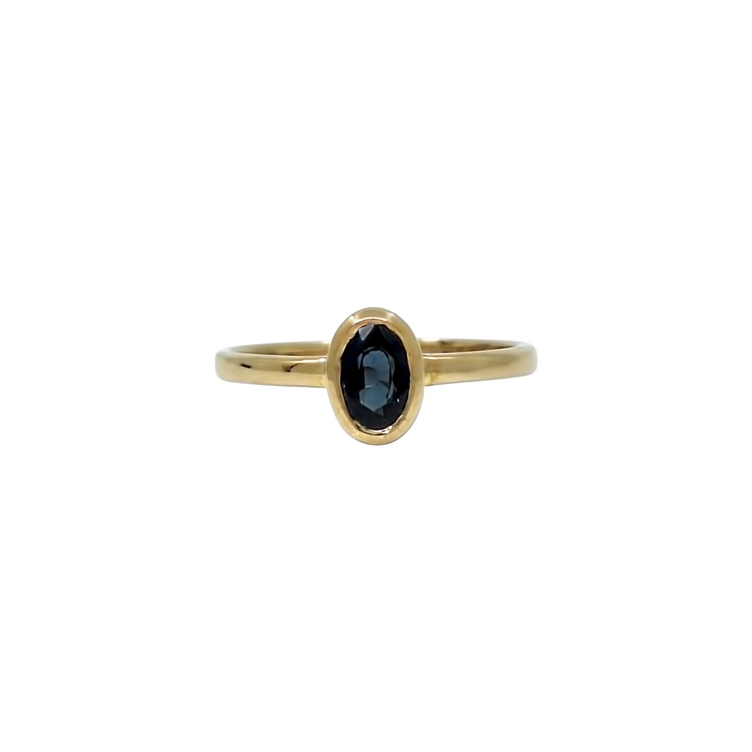 9ct Yellow Gold Sapphire Ring 0.60ct