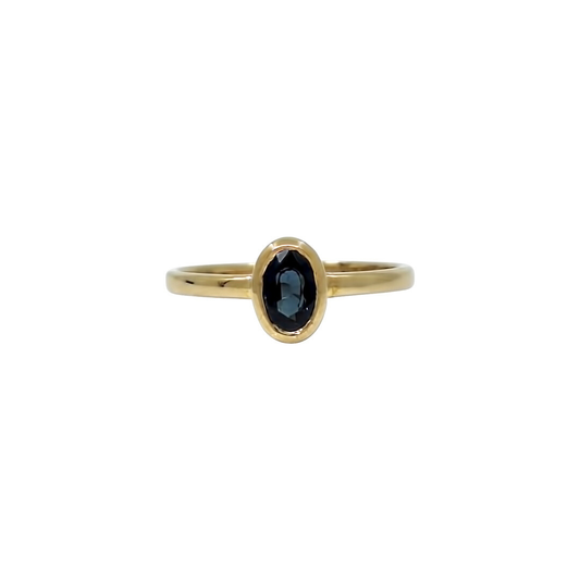 9ct Yellow Gold Sapphire Ring 0.60ct