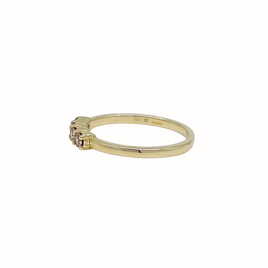 9ct Yellow Gold Champagne Diamond Ring 0.25ct