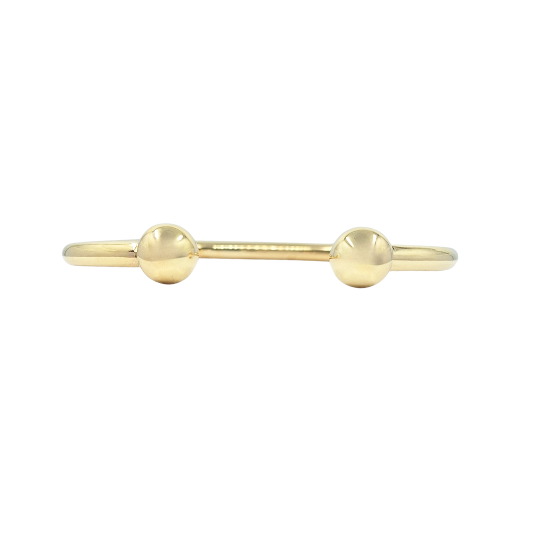 9ct Yellow Gold Solid Torque Bangle