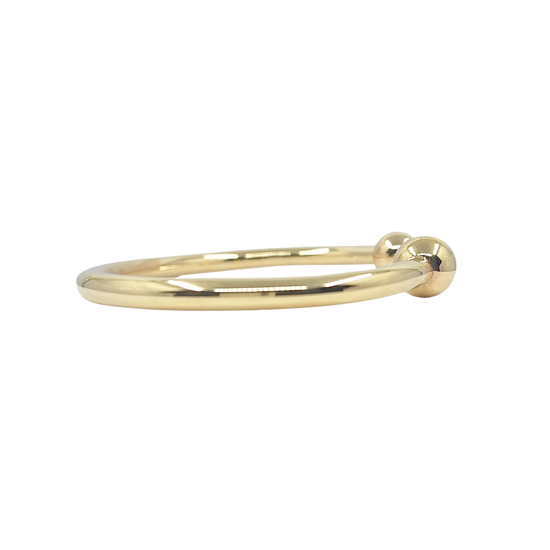 9ct Yellow Gold Solid Torque Bangle