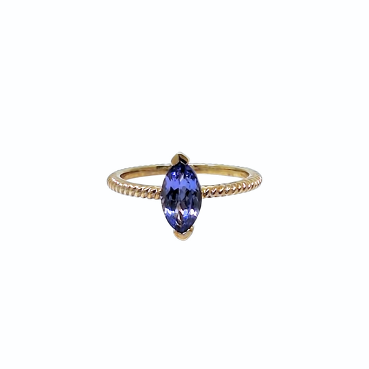 9ct Yellow Gold Tanzanite Ring  1.10ct