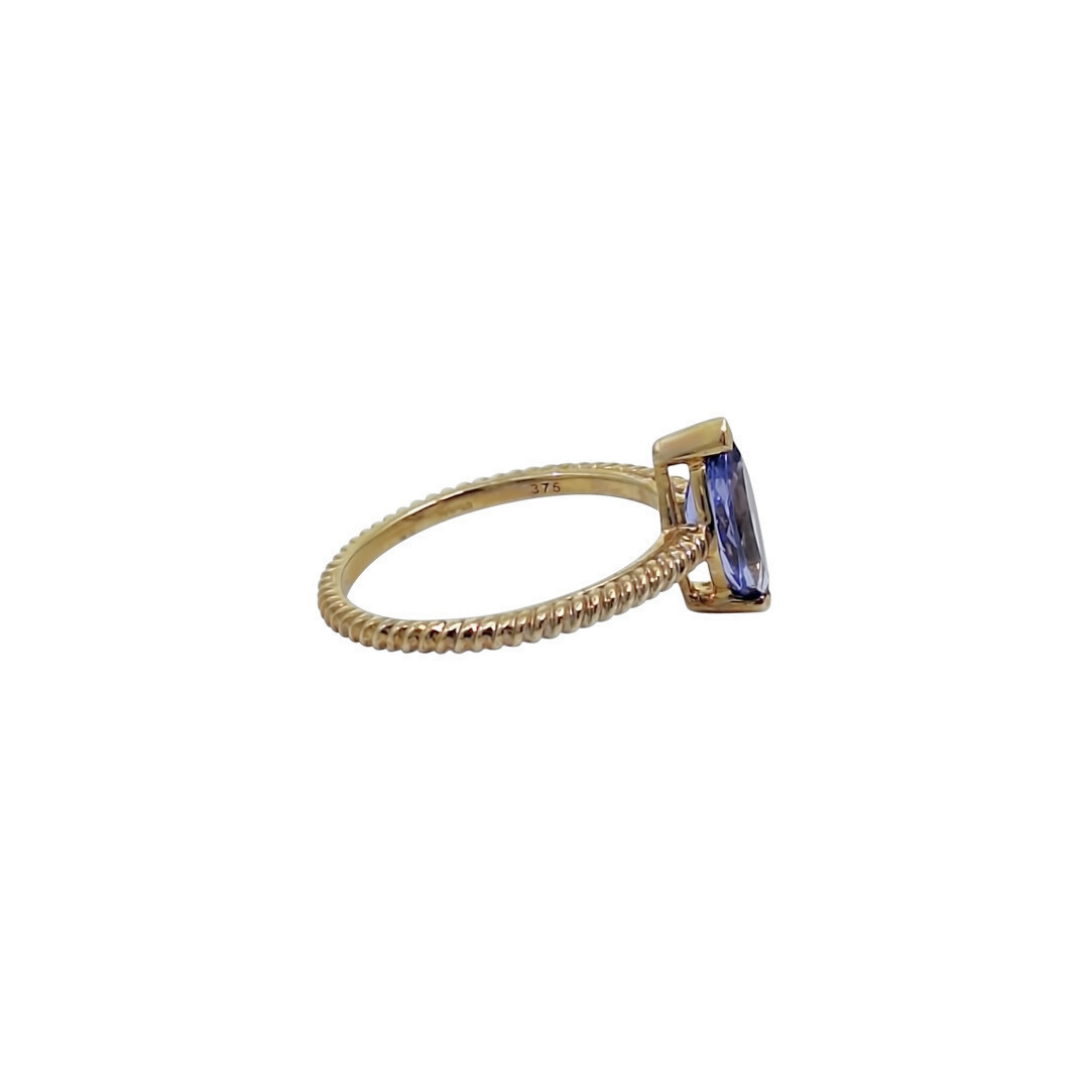 9ct Yellow Gold Tanzanite Ring  1.10ct