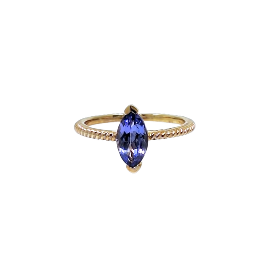 9ct Yellow Gold Tanzanite Ring  1.10ct