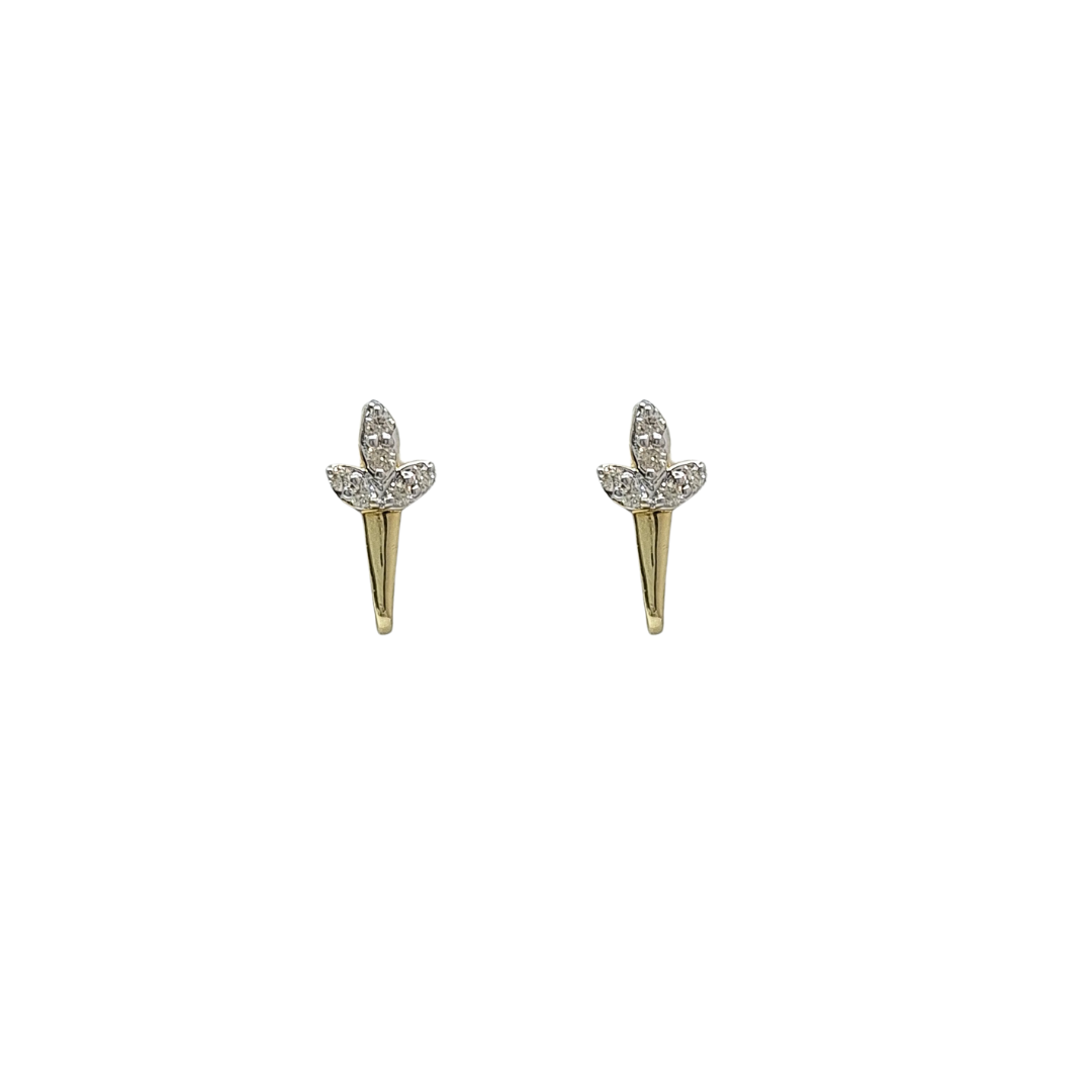 9ctYellow Gold Diamond Drop Earrings 1/4ct