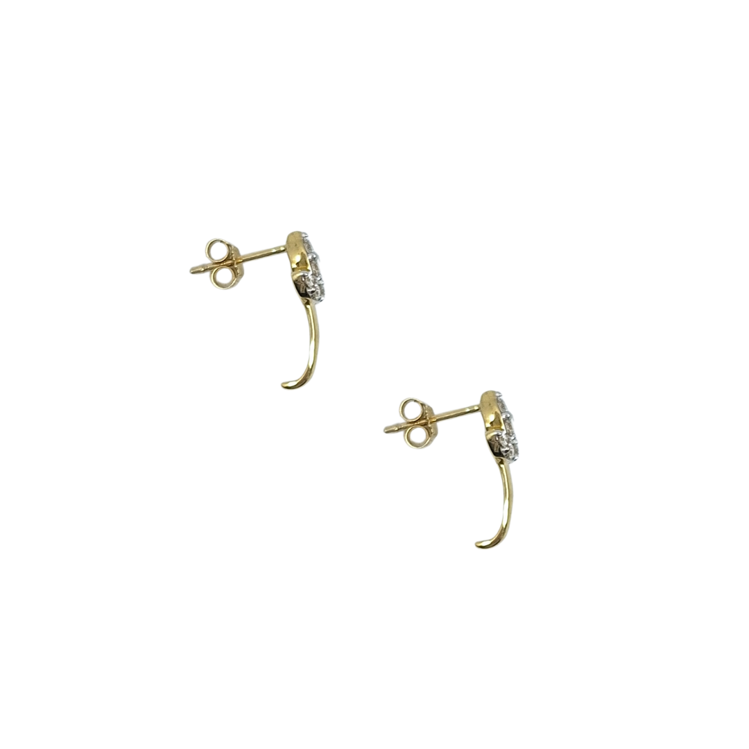 9ctYellow Gold Diamond Drop Earrings 1/4ct