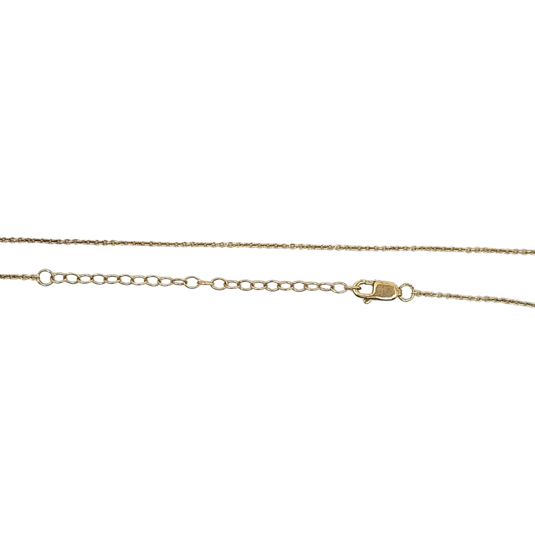 9ct Yellow Gold Champagne Diamond Cluster Pendant 0.50ct