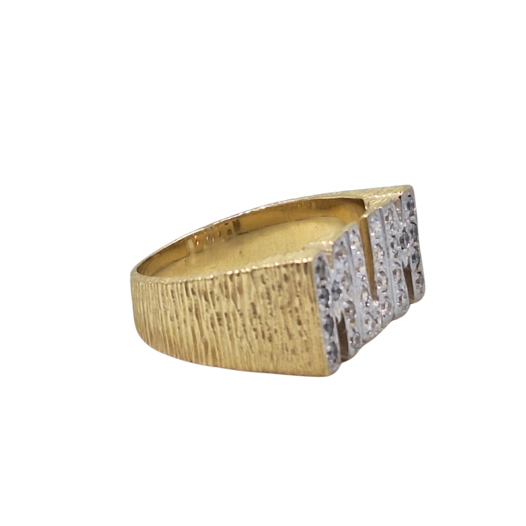 9ct Yellow Gold Cubic Zirconia Mum Ring