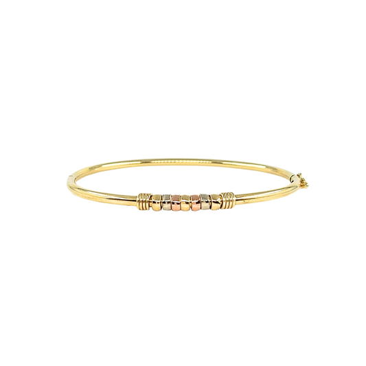 9ct Yellow Gold Hinged Bangle