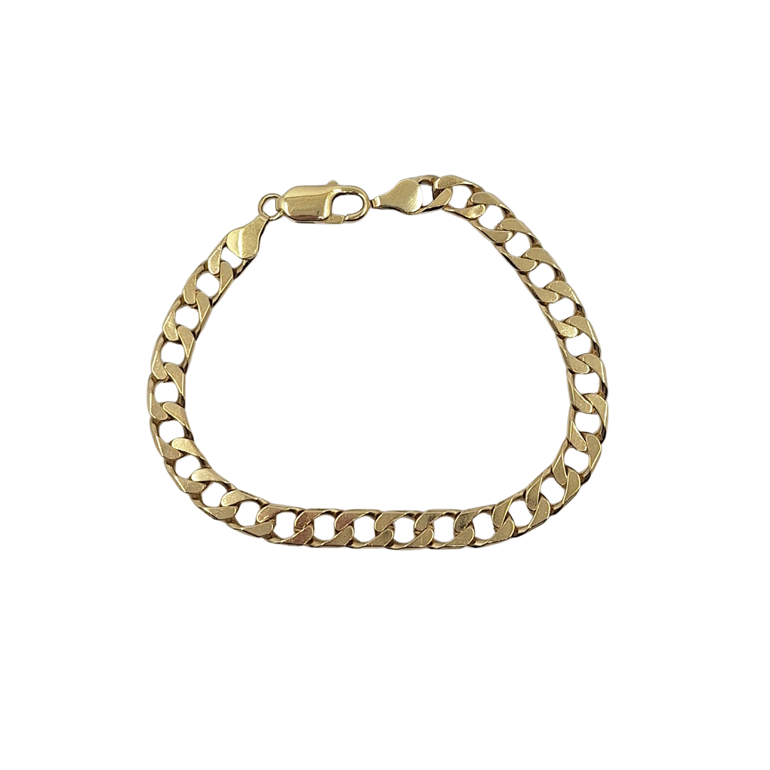 9ct Yellow Gold Curb Bracelet 8"