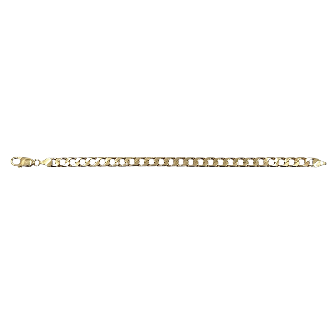 9ct Yellow Gold Curb Bracelet 8"