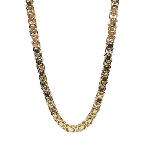 9ct Yellow Gold Byzantine Chain 22"