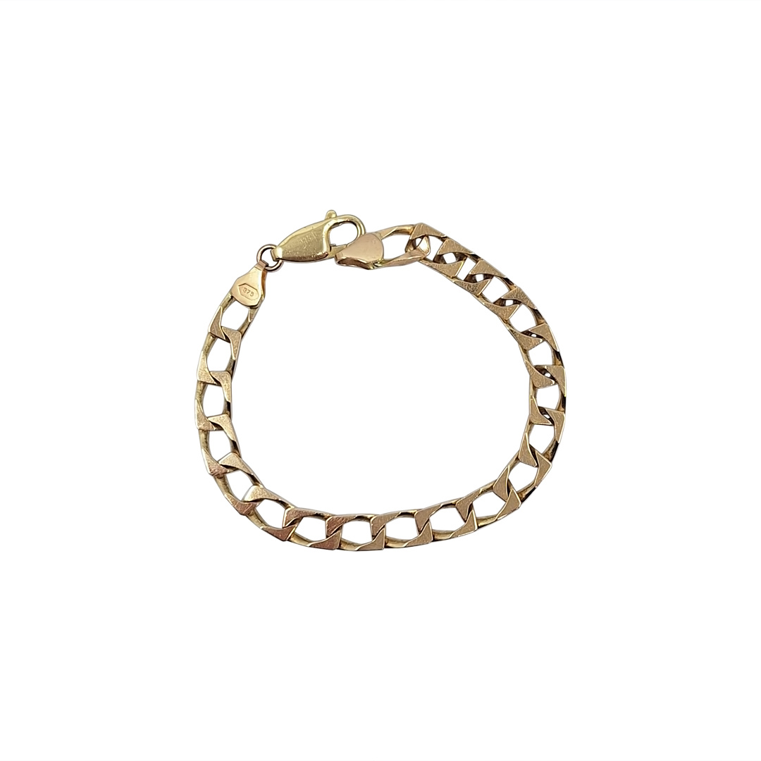 9ct Yellow Gold Curb Bracelet 6"