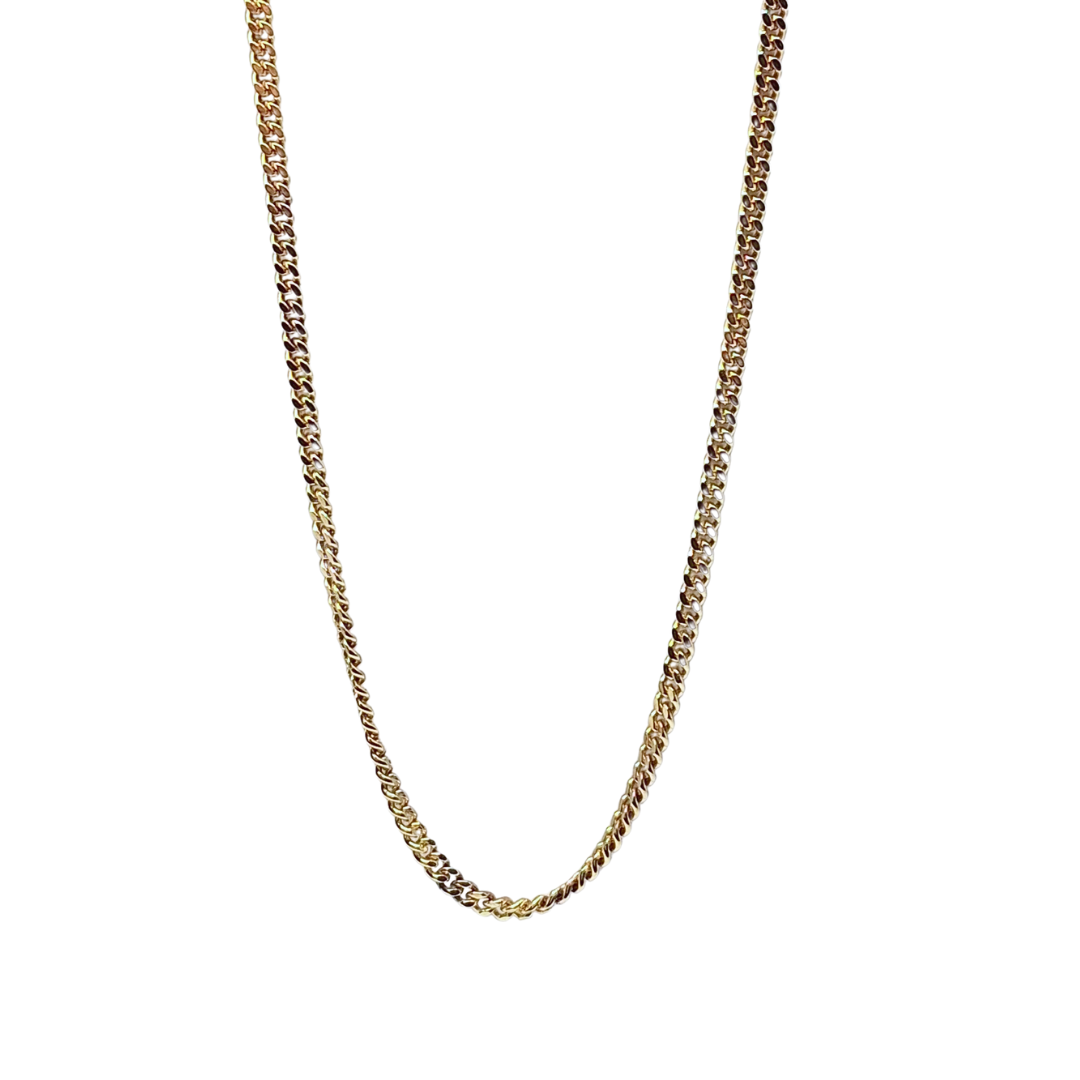 9ct Yellow Gold Curb Chain 24.9"