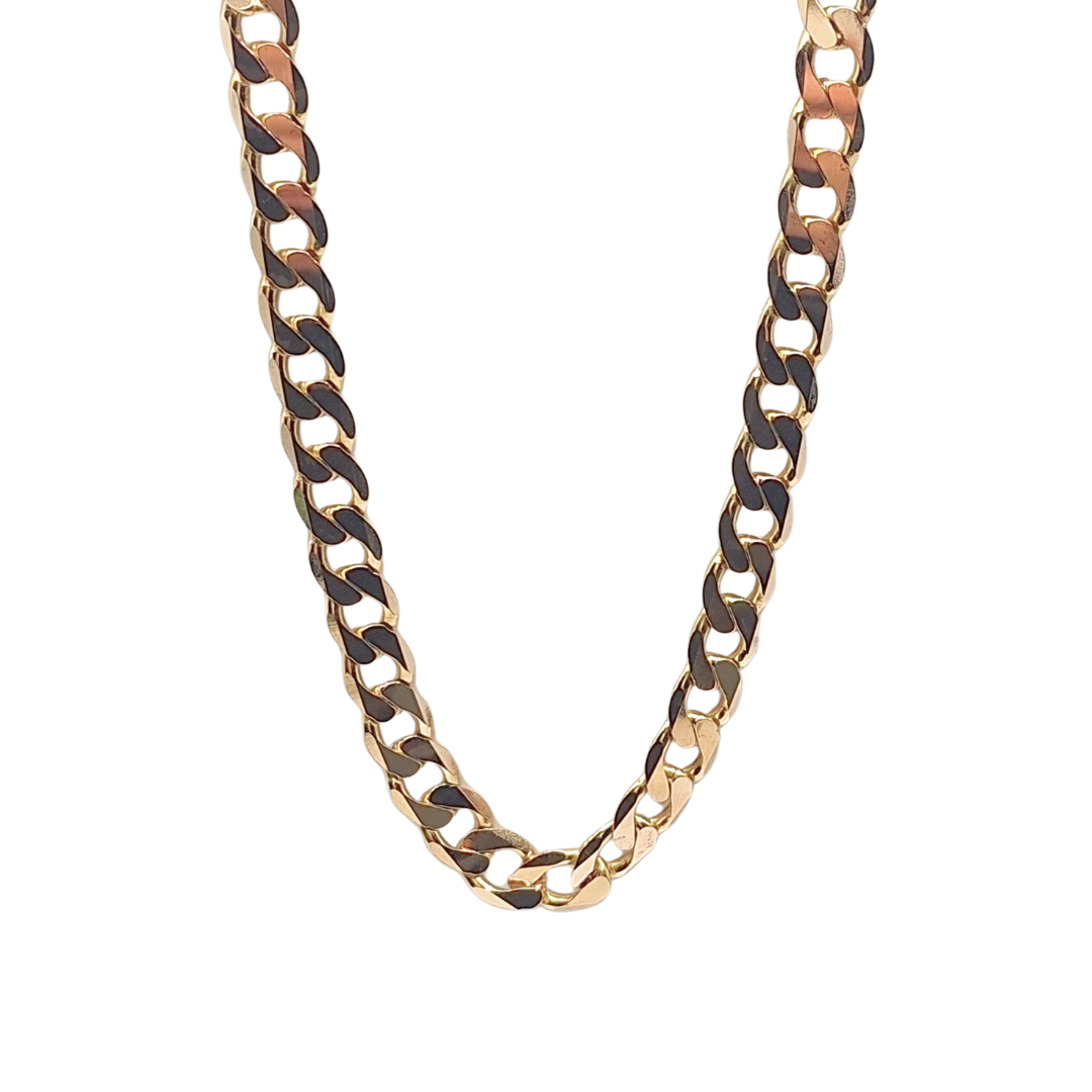 9ct Yellow Gold Curb Chain 20.5"