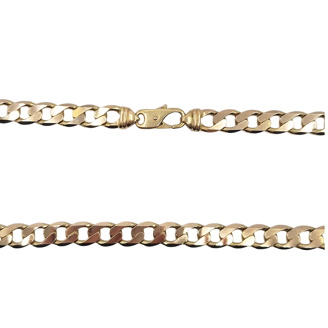9ct Yellow Gold Curb Chain 20.5"