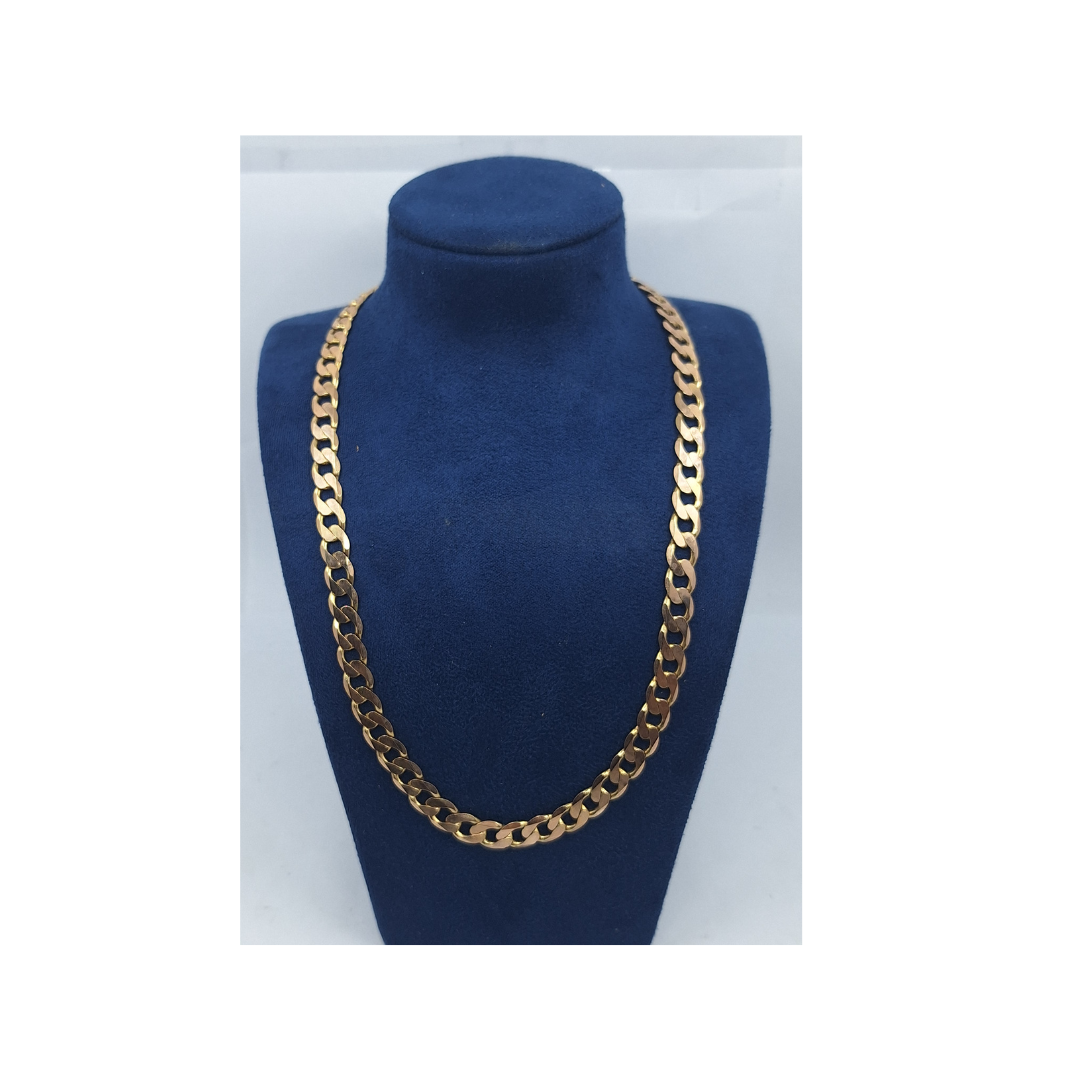 9ct Yellow Gold Curb Chain 20.5"