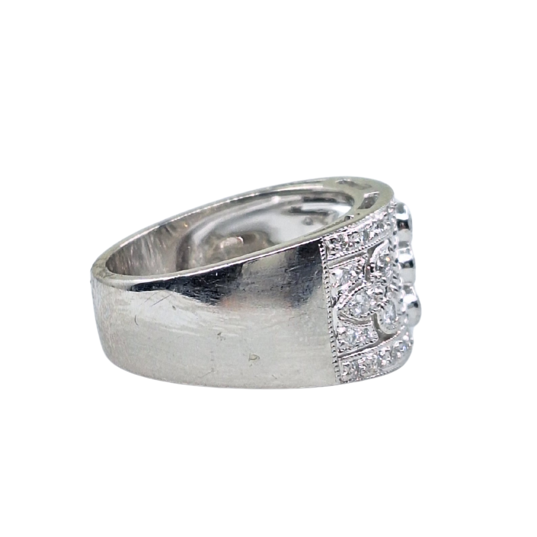 Platinum Diamond Fancy Band Ring 0.65ct