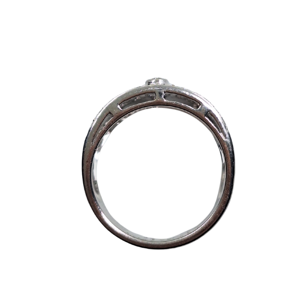 Platinum Diamond Fancy Band Ring 0.65ct