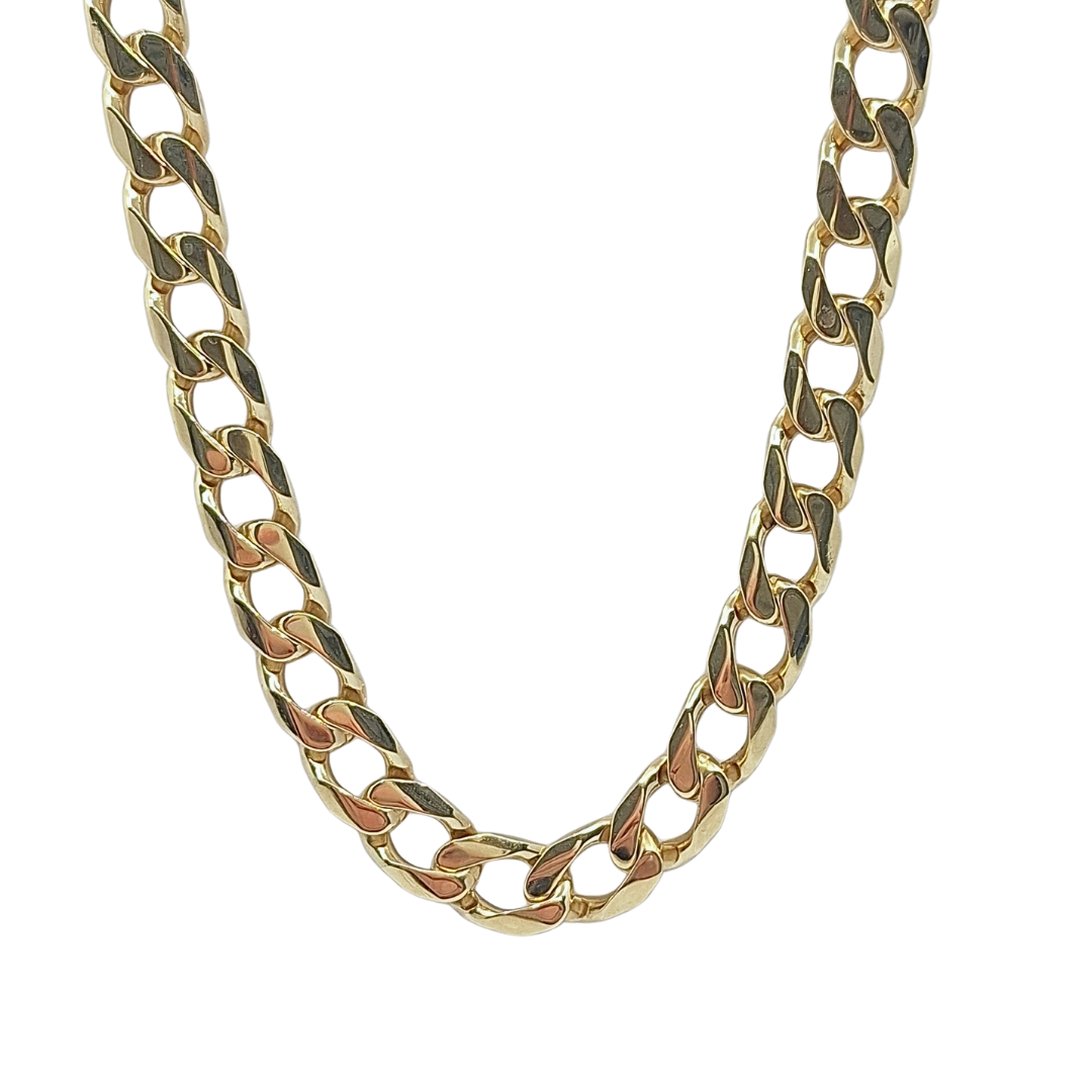 9ct Yellow Gold Curb Chain 26"