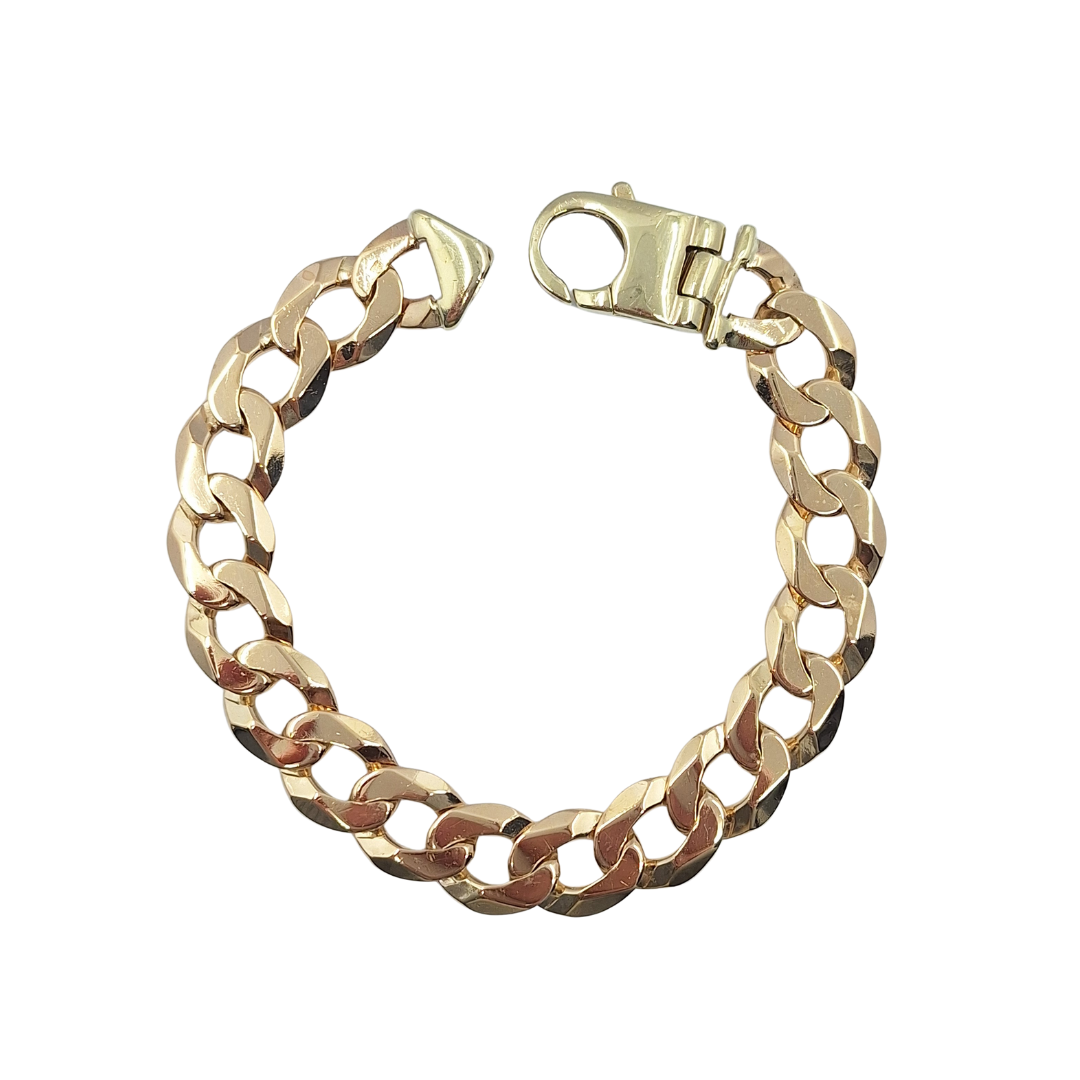 9ct Yellow Gold Curb Bracelet 9.5"
