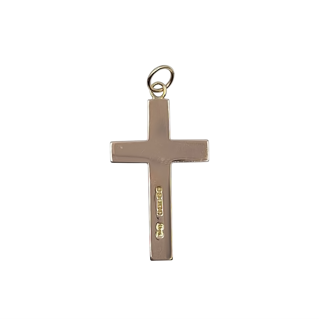 9ct Rose Gold Plain Cross