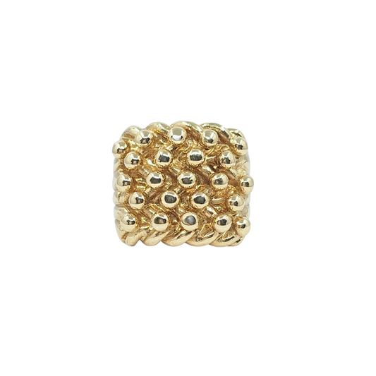 9ct Yellow Gold Keeper Ring