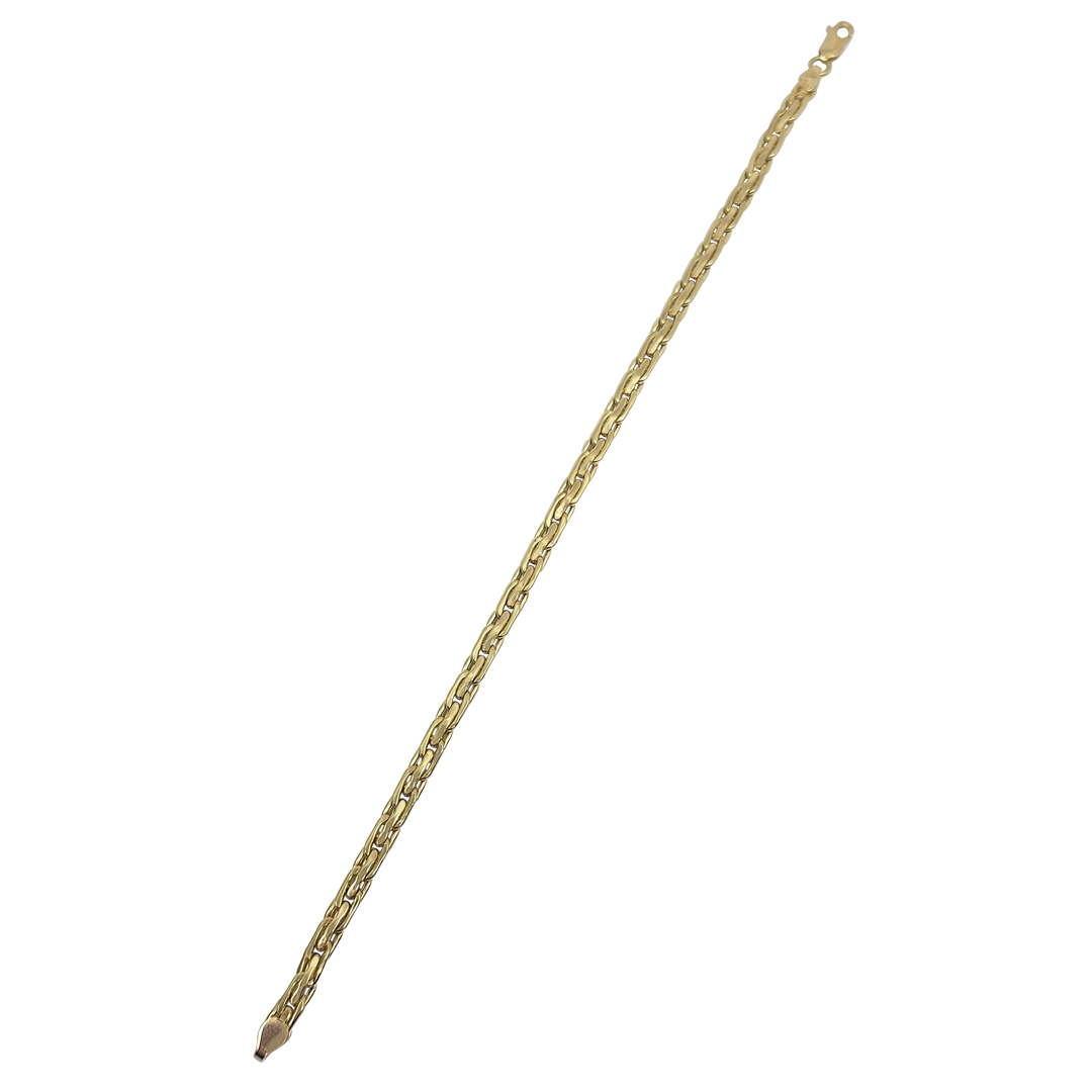 18ct Yellow Gold Link Bracelet 8"