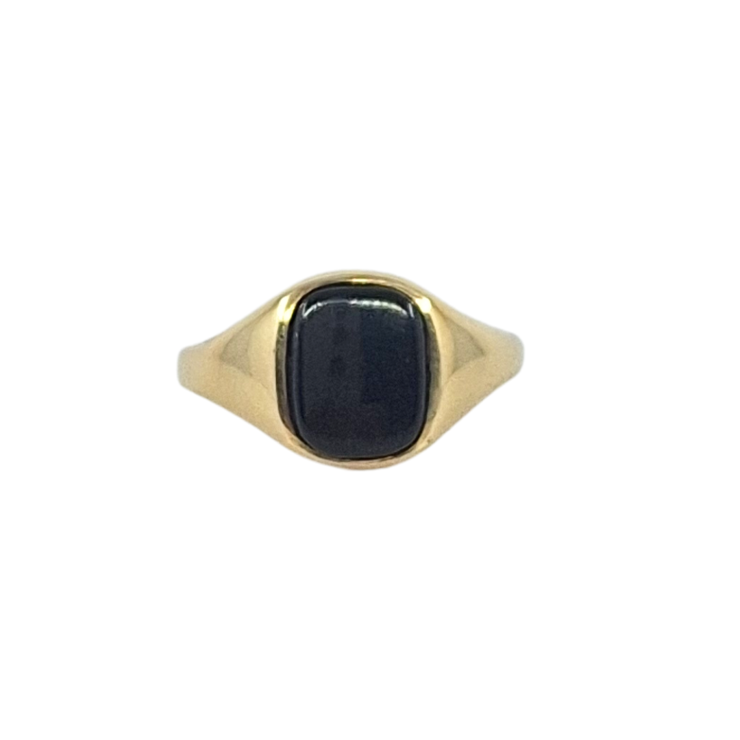 9ct Yellow Gold Onyx Signet Ring