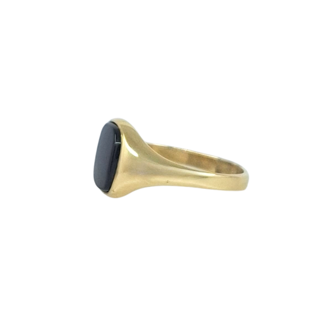 9ct Yellow Gold Onyx Signet Ring