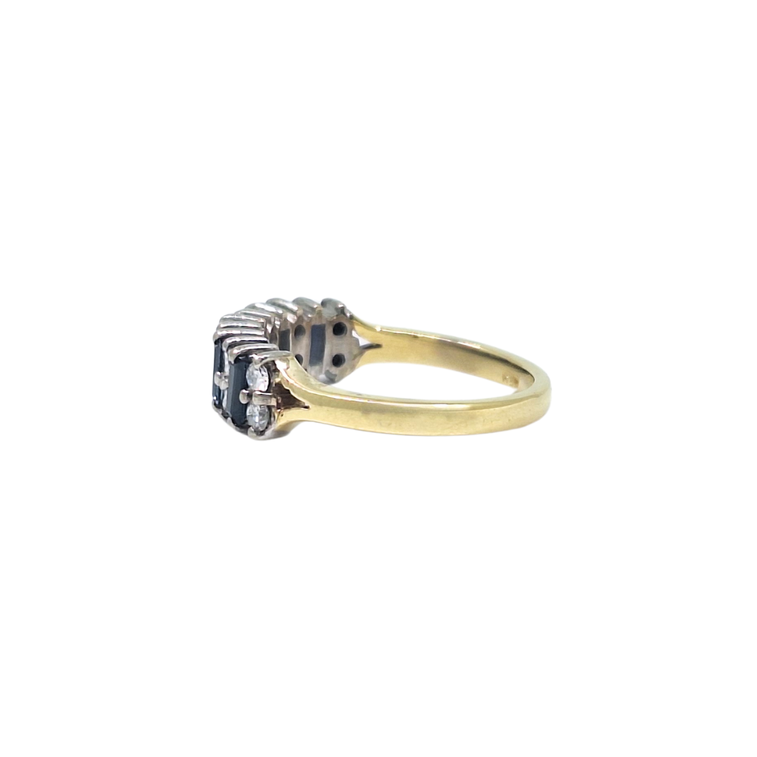 18ct Yellow Gold Sapphire & Diamond