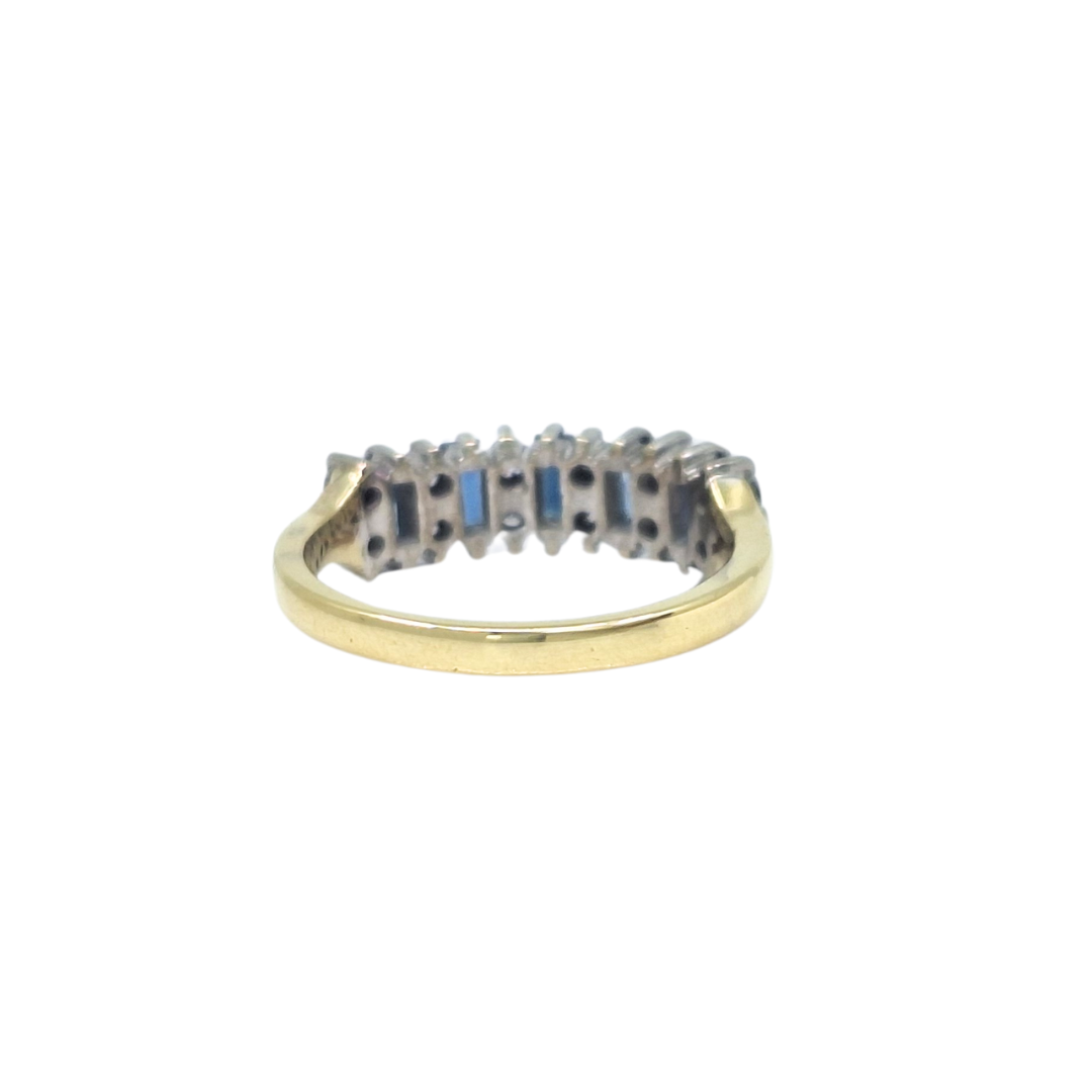 18ct Yellow Gold Sapphire & Diamond