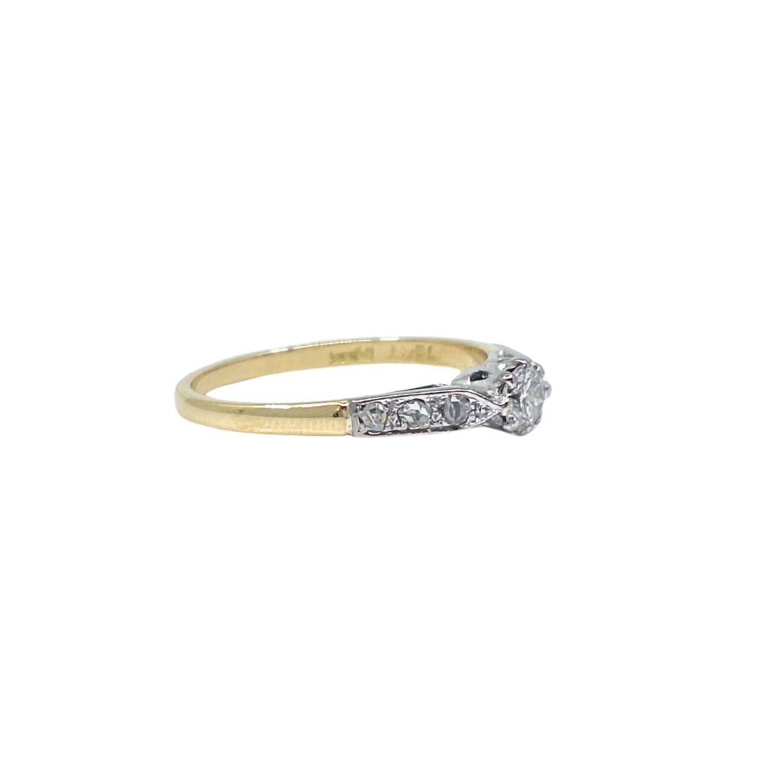 18ct Yellow Gold Diamond Solitaire Ring