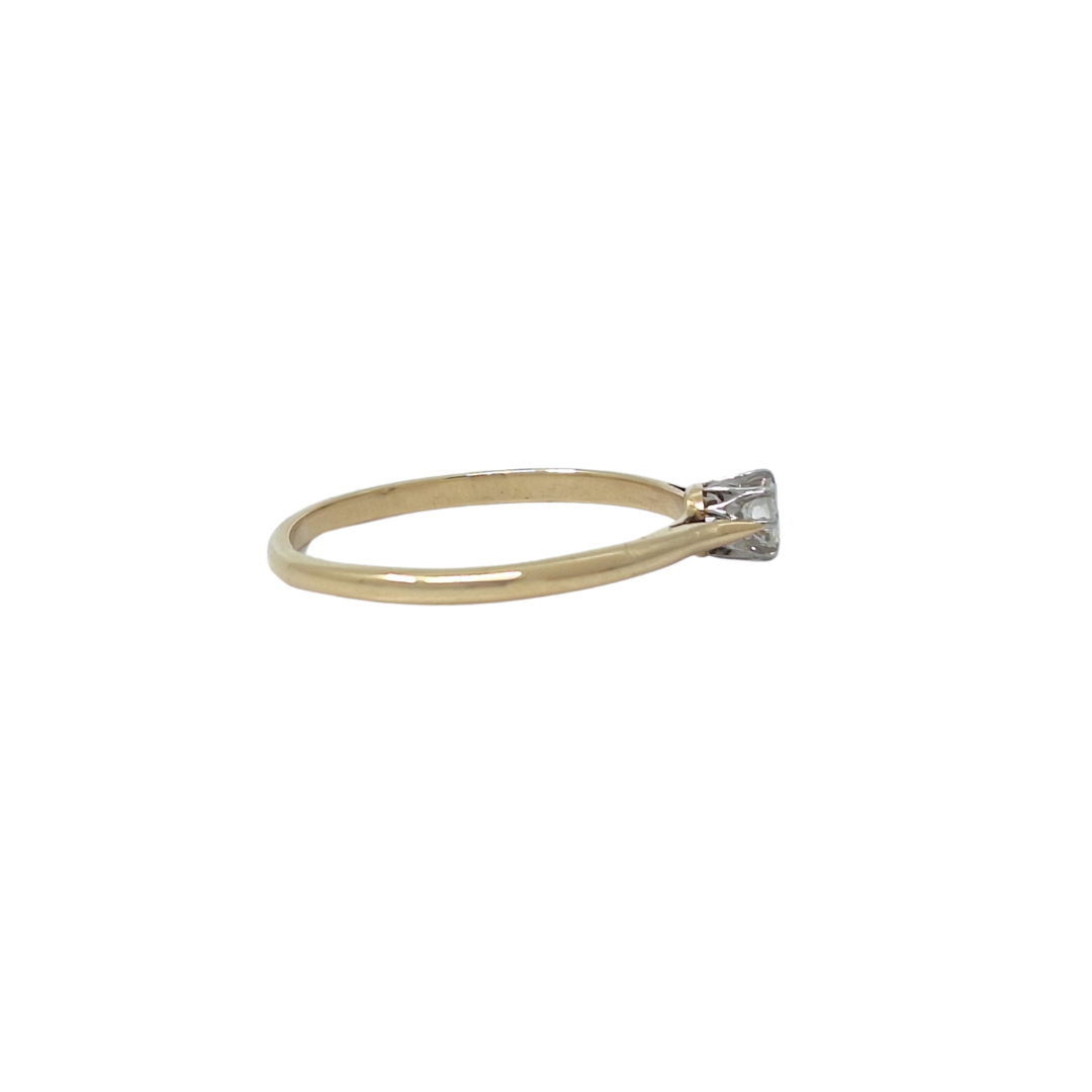18ct Yellow Gold Diamond Solitaire Ring 0.15ct
