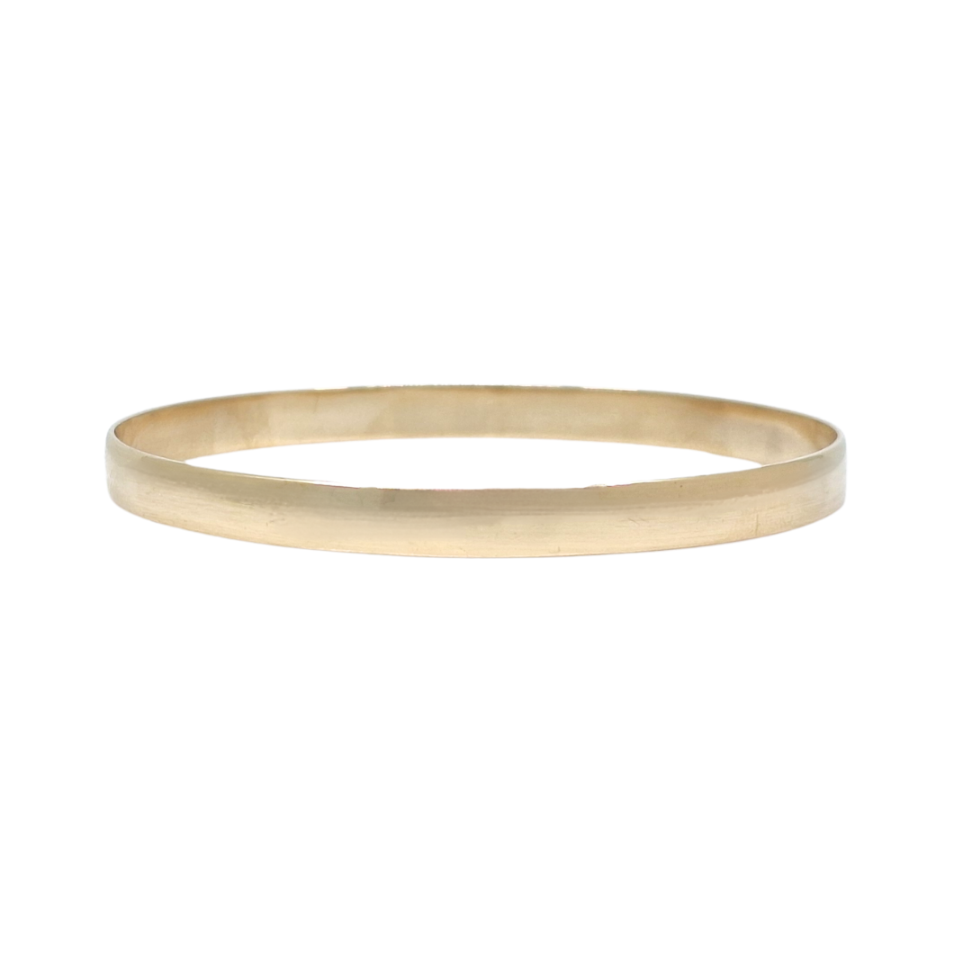 9ct Yellow Gold Plain Slave Bangle