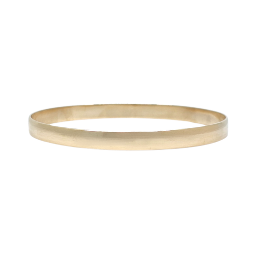 9ct Yellow Gold Plain Slave Bangle