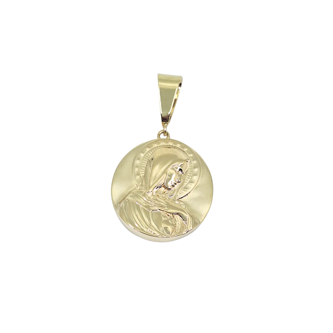 14ct Yellow Gold Mary Pendant