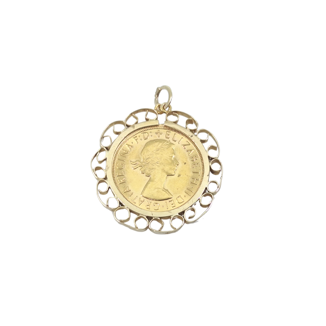 Full Sovereign Pendant 1968