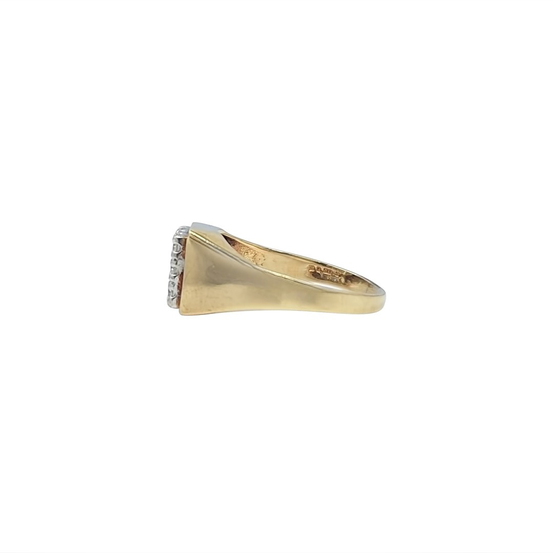 9ct Yellow Gold CZ  Nine Stone Ring