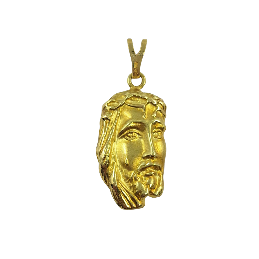 18ct Yellow Gold Jesus Pendant