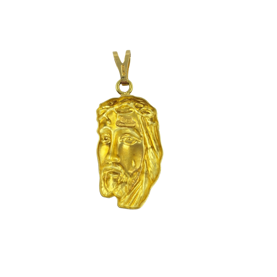 18ct Yellow Gold Jesus Pendant
