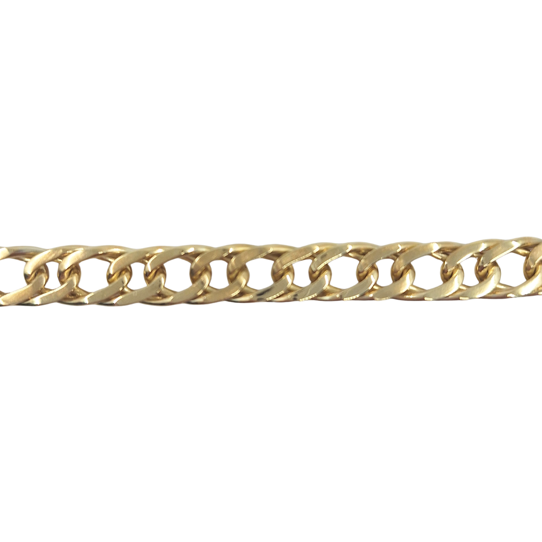 9ct Yellow Gold Curb Bracelet 8"
