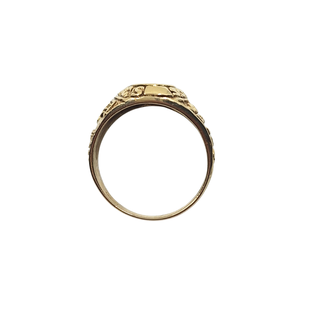 9ct Yellow Gold College Style Ring