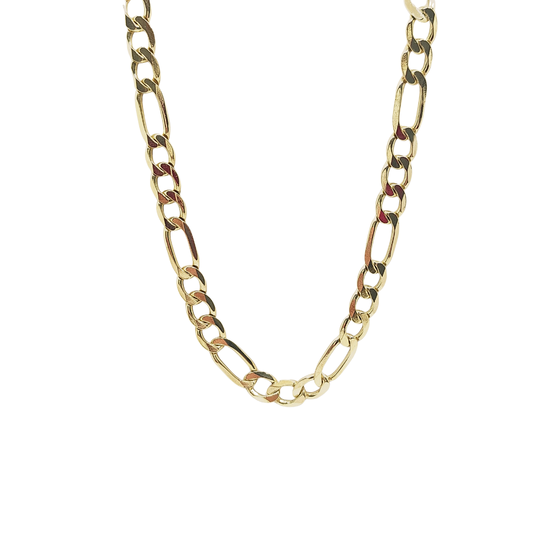 9ct Yellow Gold Figaro Chain 24"