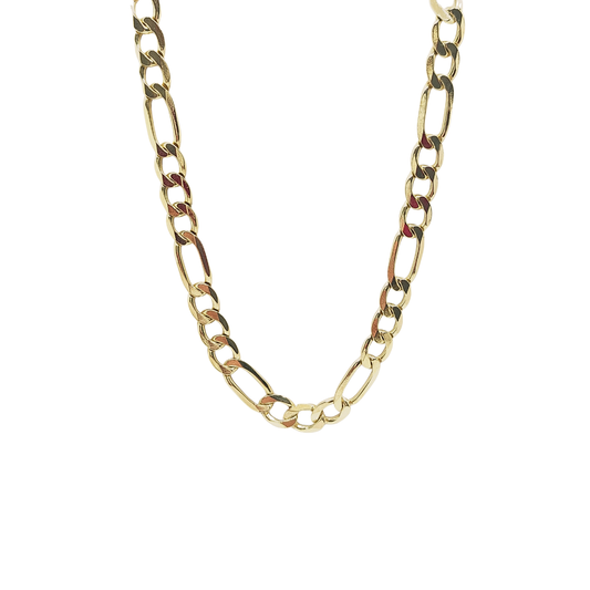 9ct Yellow Gold Figaro Chain 24"